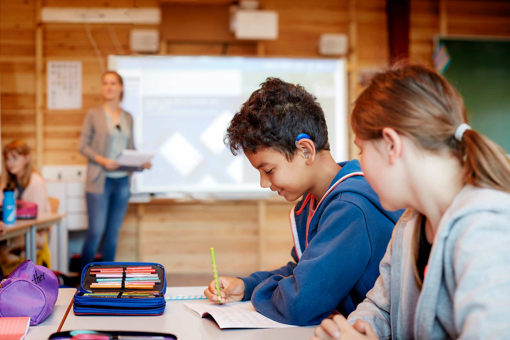 Children at school